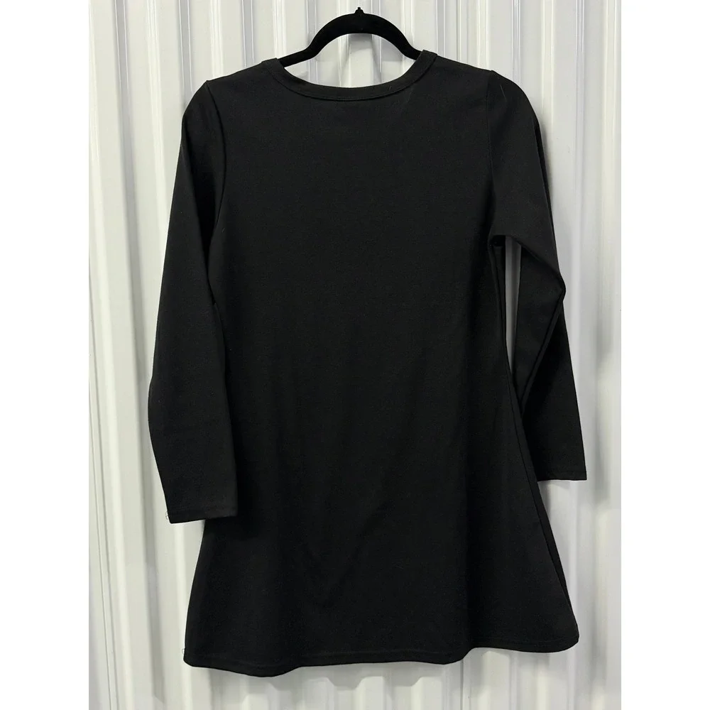 Spirit Pumpkin Face Dress Kids Large Black Excellent Long Sleeve Jack-O-Lantern